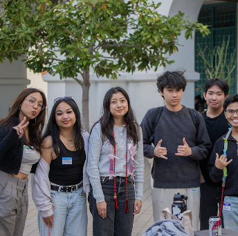 group of people smiling