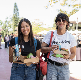 students at orientation